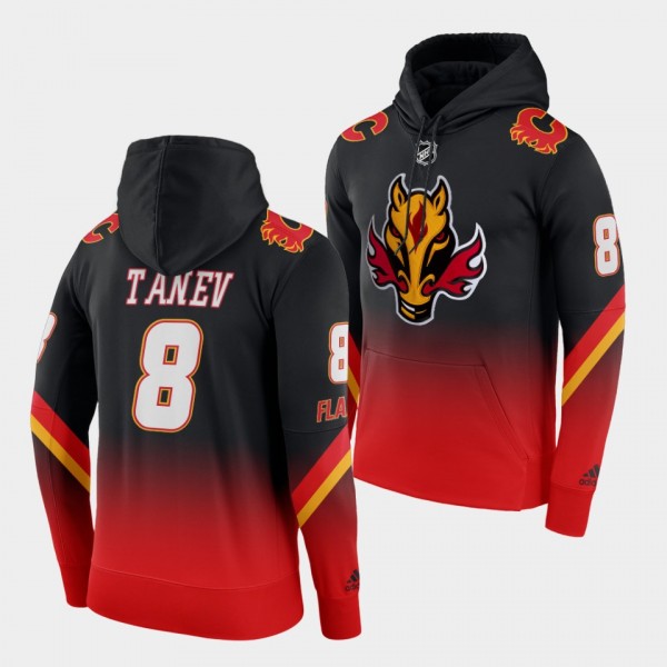 Christopher Tanev Calgary Flames Alternate Black Red 2022-23 Color Crash Hoodie