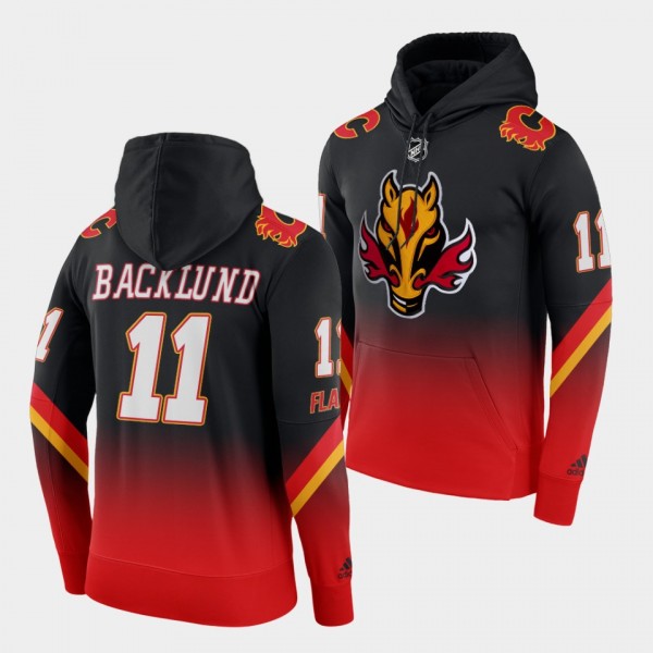 Mikael Backlund Calgary Flames Alternate Black Red...