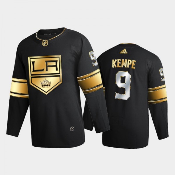 Los Angeles Kings Adrian Kempe #9 2020-21 2021 Golden Edition Black Limited Authentic Jersey