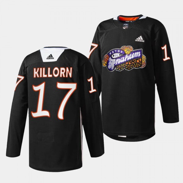 2023 Dia de Muertos Alex Killorn Anaheim Ducks Bla...