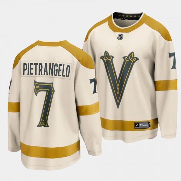 2024 NHL Winter Classic Vegas Golden Knights Alex Pietrangelo #7 Breakaway Player Jersey Cream