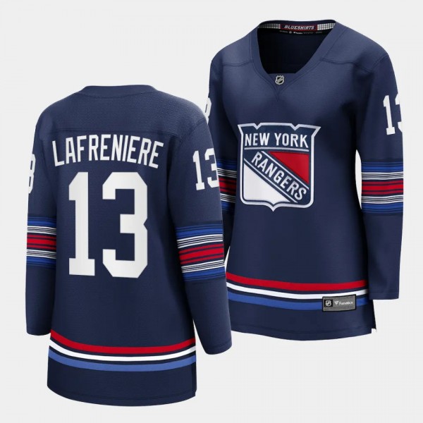 Alexis Lafreniere New York Rangers 2023-24 Alternate Women Premier 13 Jersey Breakaway Player