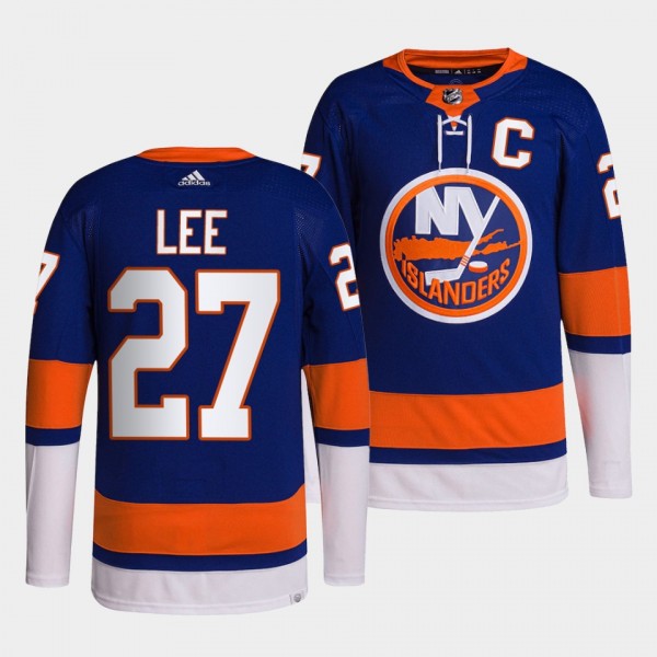 New York Islanders 2022 Home Anders Lee #27 Royal ...