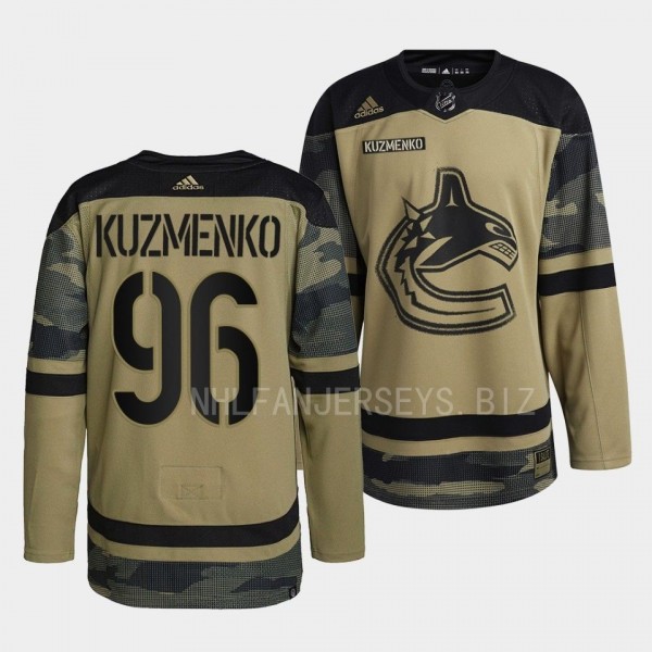 2022 Armed Forces Andrei Kuzmenko Vancouver Canuck...
