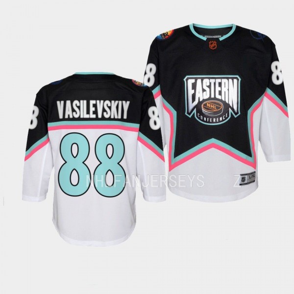 Tampa Bay Lightning #88 Andrei Vasilevskiy 2023 NHL All-Star Eastern Conference Premier Black Youth Jersey