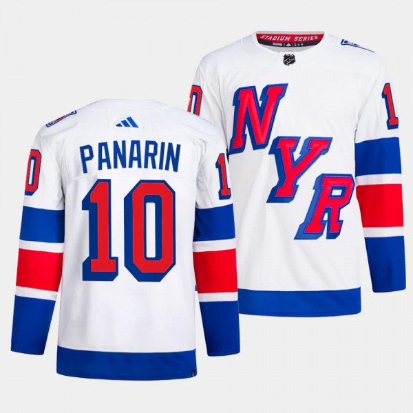 Artemi Panarin 2024 NHL Stadium Series Authentic Player New York Rangers #10 White Jersey Primegreen