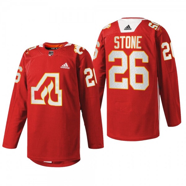 Michael Stone Calgary Flames 50th Anniversary Jers...