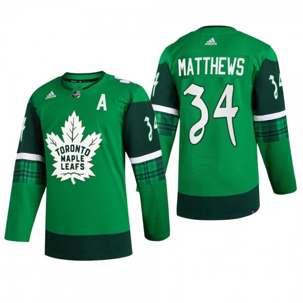 Toronto Maple Leafs Auston Matthews #34 St. Patric...
