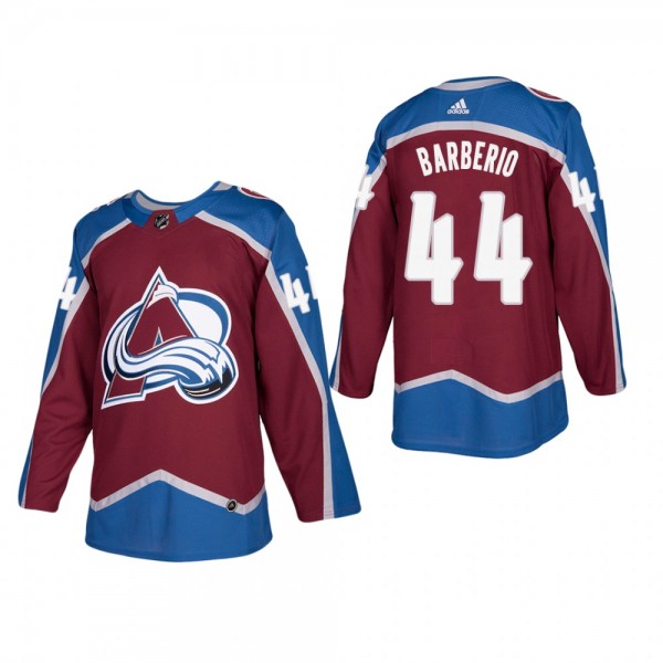 Men's Colorado Avalanche Mark Barberio #44 Home Burgundy Authentic Player Cheap Jersey