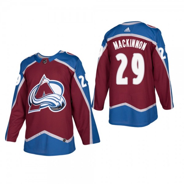 Men's Colorado Avalanche Nathan MacKinnon #29 Home Burgundy Authentic Player Cheap Jersey