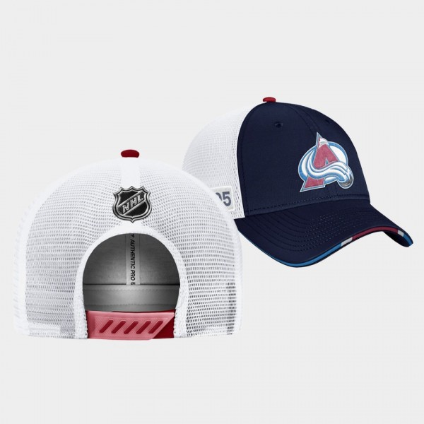 Colorado Avalanche 2022 NHL Draft On Stage Authentic Pro Adjustable Hat Navy