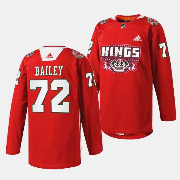 2023 X-mas Holiday Bailey Los Angeles Kings Red #7...