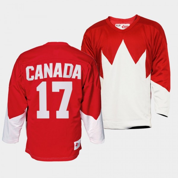 Bill White Canada Hockey 1972 Summit Series Red Je...