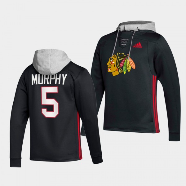 Chicago Blackhawks Connor Murphy Skate Black Lace-up Hoodie