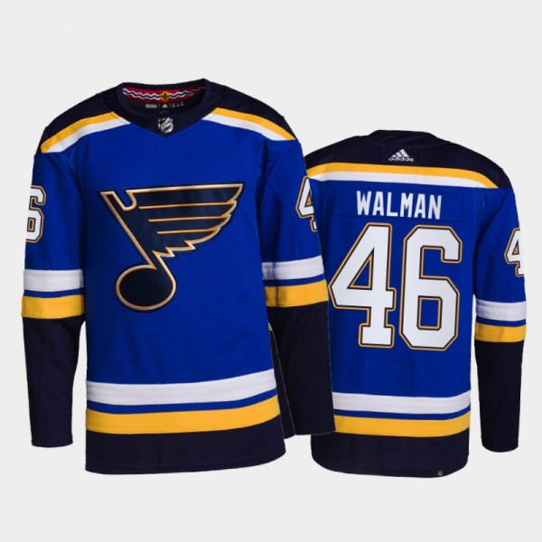 Jake Walman St. Louis Blues Home Jersey 2021-22 Bl...
