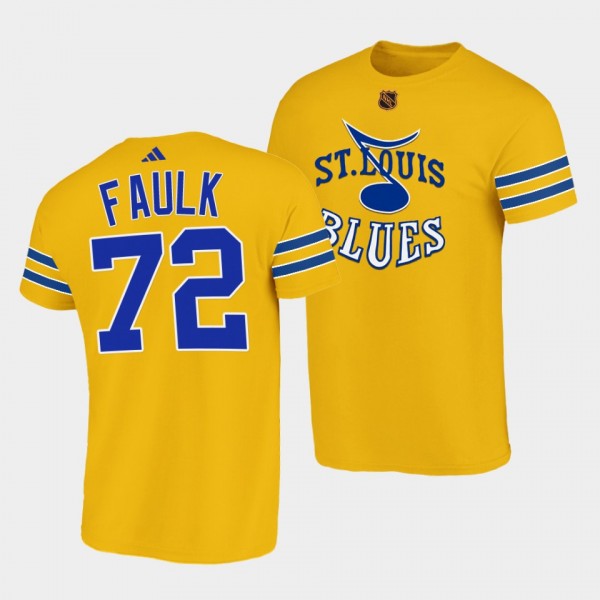 Justin Faulk Reverse Retro 2.0 St. Louis Blues Yel...