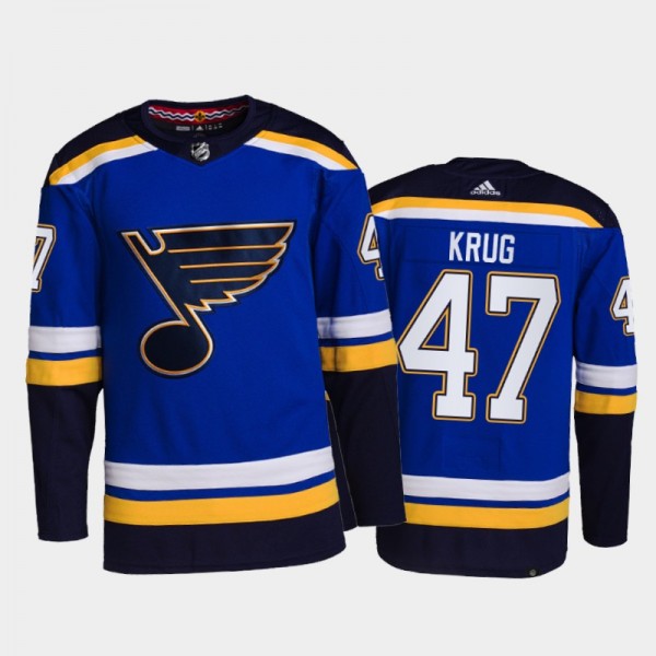 Torey Krug St. Louis Blues Home Jersey 2021-22 Blu...