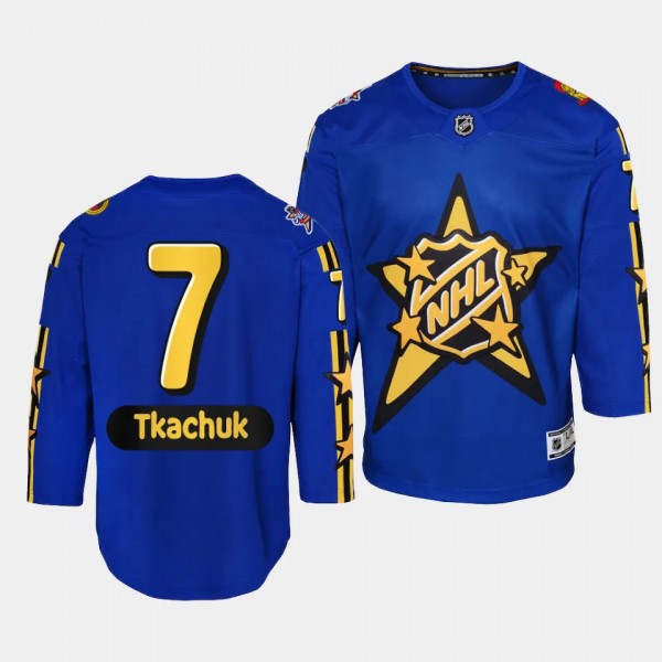 Brady Tkachuk Ottawa Senators Youth Jersey 2024 NHL All-Star Game Blue Premier Jersey