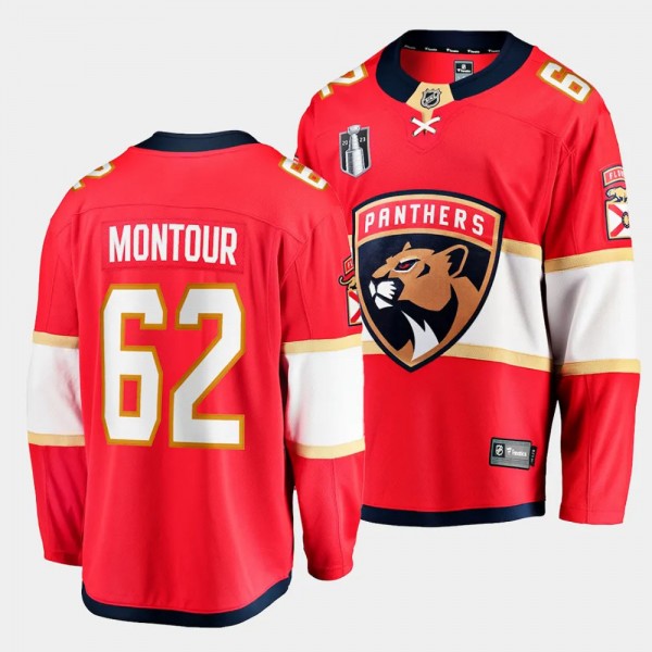 Florida Panthers Brandon Montour 2023 Stanley Cup Final Red Home Breakaway Player Jersey Men's