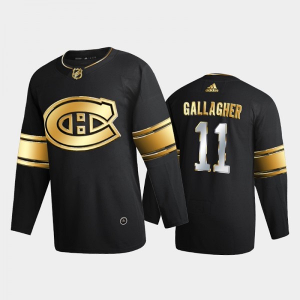 Montreal Canadiens Brendan Gallagher #11 2020-21 Golden Edition Black Limited Authentic Jersey