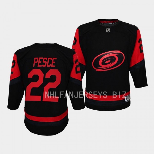 Carolina Hurricanes #22 Brett Pesce 2023 NHL Stadium Series Player Black Youth Jersey