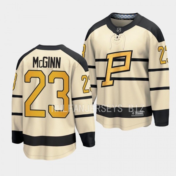 Pittsburgh Penguins Brock McGinn 2023 Winter Classic Cream Player Jersey Men's