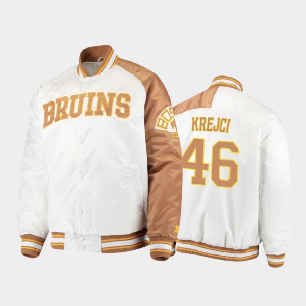 Men's Boston Bruins David Krejci #46 Dugout Champi...