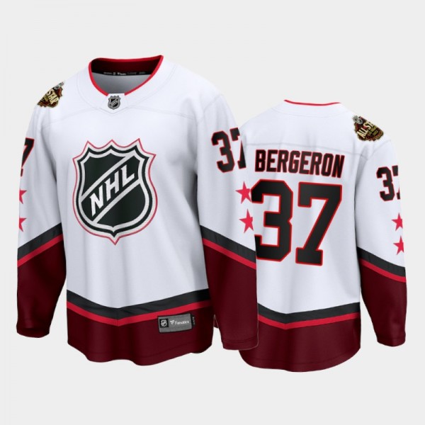 Boston Bruins Patrice Bergeron #37 2022 All-Star Jersey White Eastern Conference