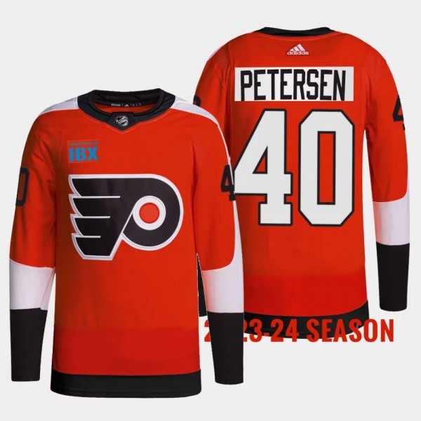 Philadelphia Flyers 2023-24 Home Cal Petersen #40 ...