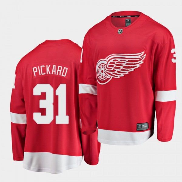 Calvin Pickard Detroit Red Wings 2020-21 Home Men ...