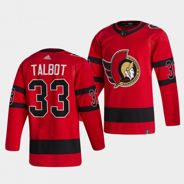 Ottawa Senators Cam Talbot Reverse Retro #33 Red J...