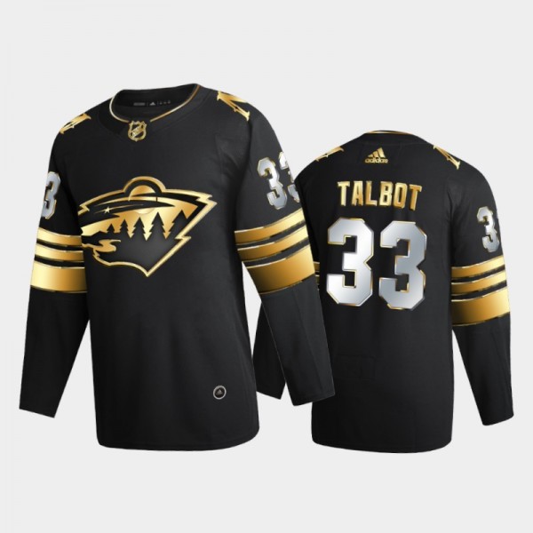 Minnesota Wild Cam Talbot #33 2020-21 Golden Edition Black Limited Authentic Jersey