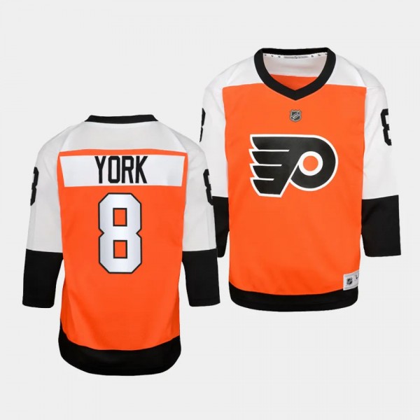 Cameron York Philadelphia Flyers Youth Jersey 2023-24 Home Burnt Orange Replica Player Jersey