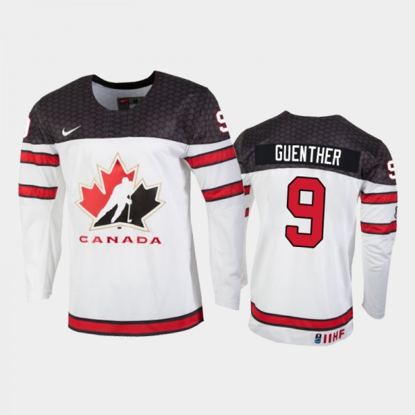 Dylan Guenther Canada Hockey White Home Jersey 202...