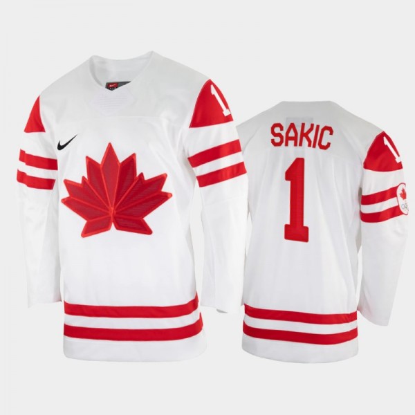 Canada Hockey Joe Sakic 2002 Winter Olympic White ...