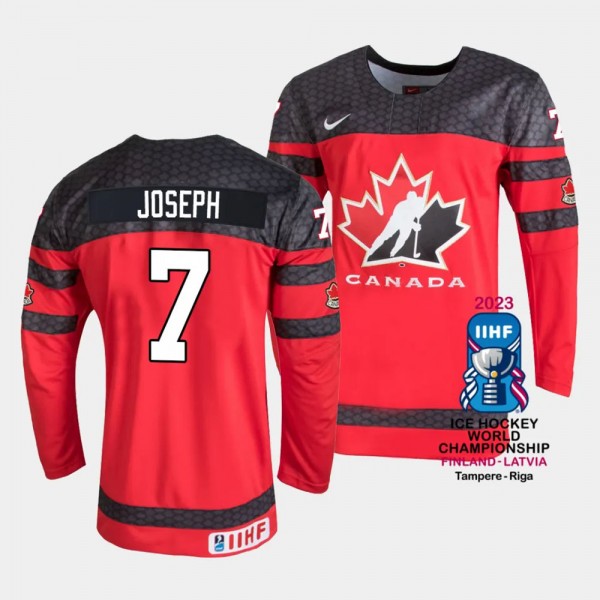 Canada #7 Pierre-Olivier Joseph 2023 IIHF World Ch...