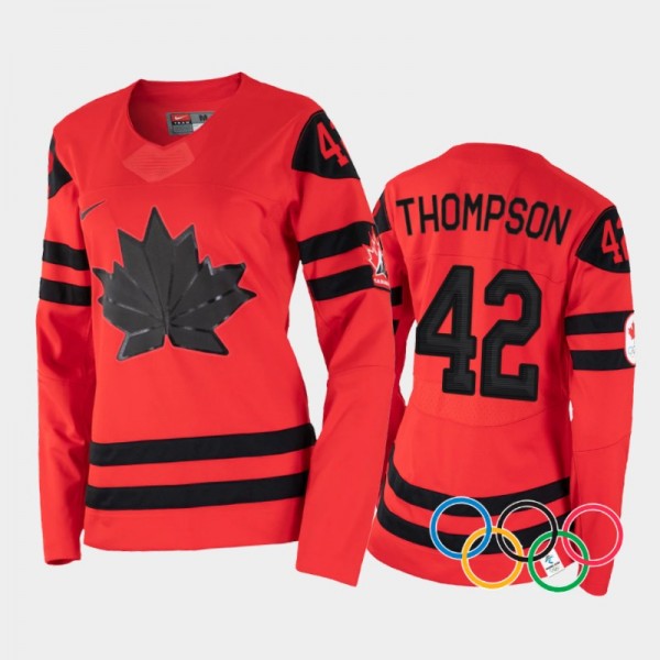 Claire Thompson Canada Women's Hockey 2022 Winter Olympics Red Jersey Women