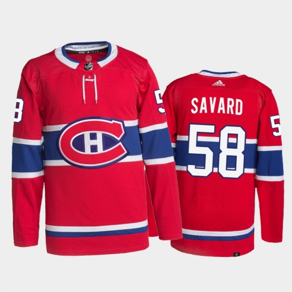 2021-22 Montreal Canadiens David Savard Home Jerse...