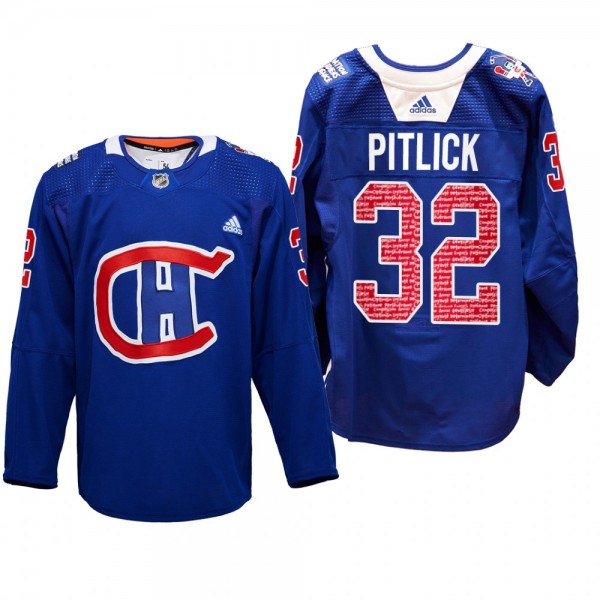 Canadiens RadioTeleDON Rem Pitlick Jersey Special ...