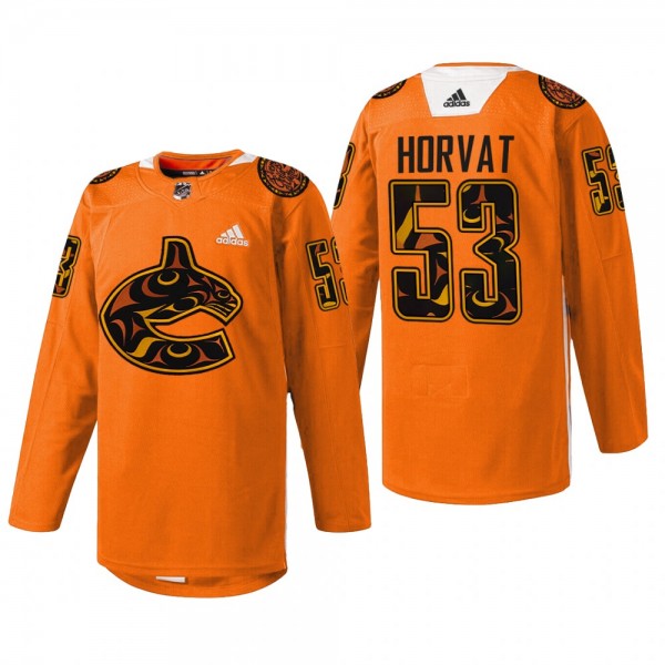 Vancouver Canucks Bo Horvat #53 2022 First Nations...