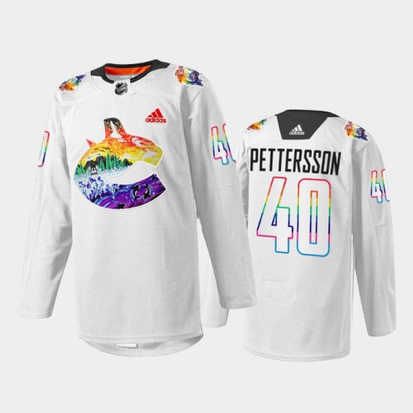 Elias Pettersson Vancouver Canucks Pride Night Jer...