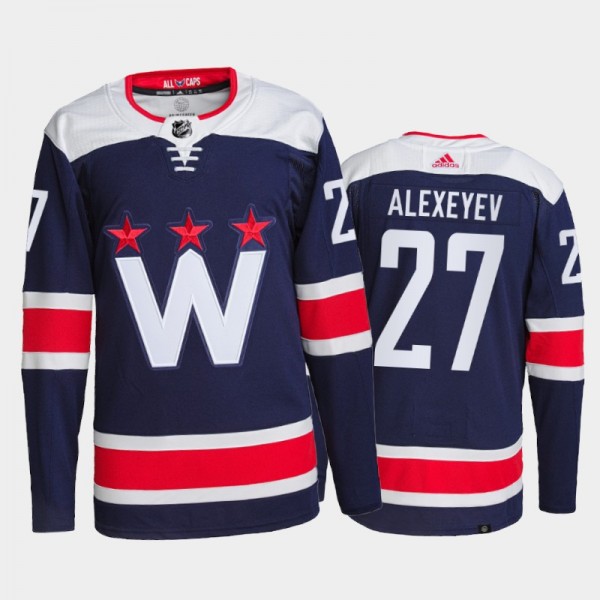 Alexander Alexeyev Washington Capitals Alternate Jersey 2021-22 Navy #27 Authentic Primegreen Uniform
