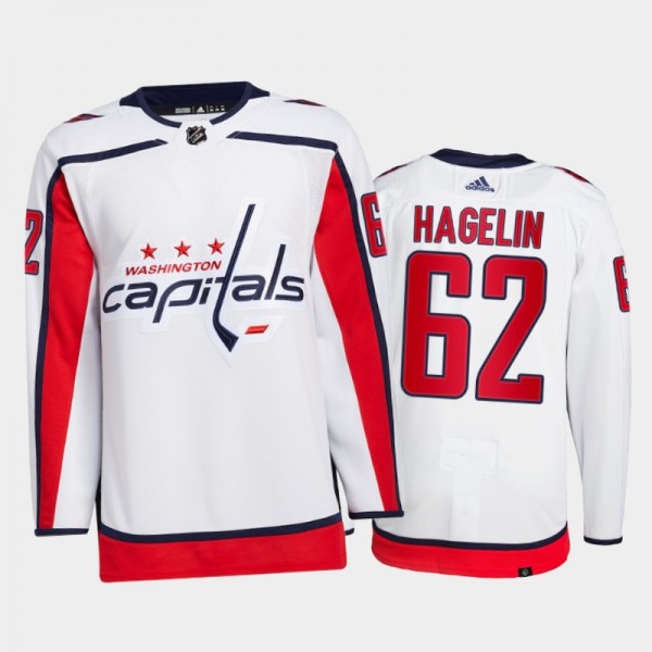 Carl Hagelin Washington Capitals Primegreen Authentic Pro Jersey 2021-22 White #62 Away Uniform