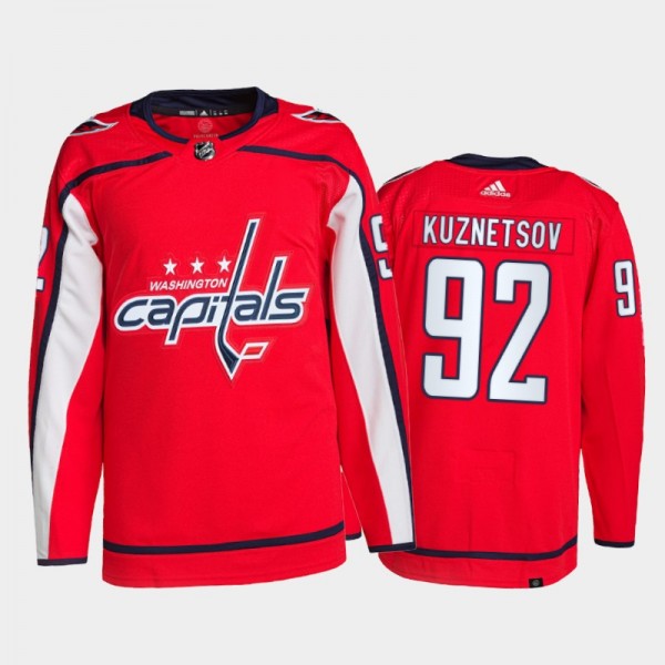 2021-22 Washington Capitals Evgeny Kuznetsov Primegreen Authentic Jersey Red Home Uniform