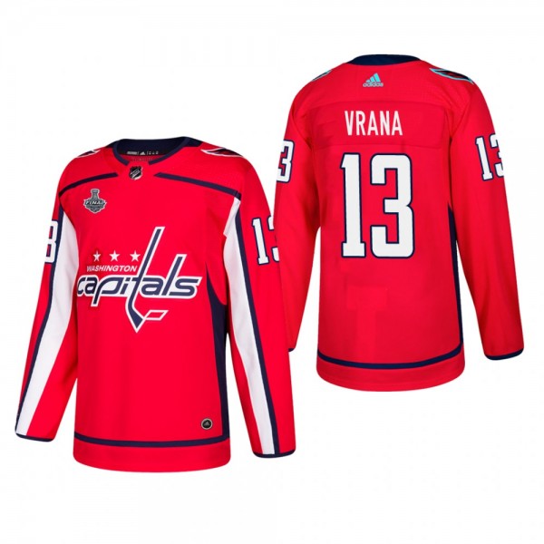 Men's Washington Capitals Jakub Vrana #13 Home Red Authentic Player Cheap Jersey