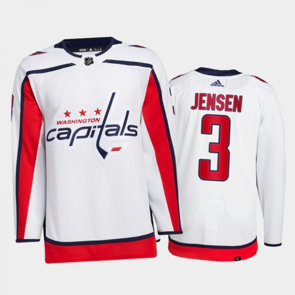Nick Jensen Washington Capitals Primegreen Authentic Pro Jersey 2021-22 White #3 Away Uniform