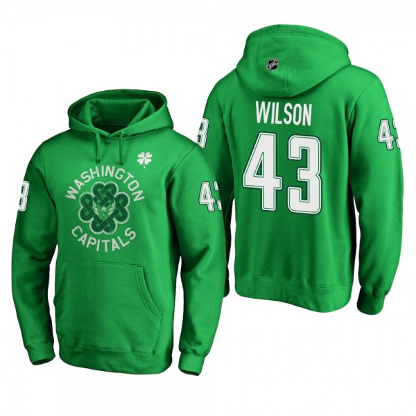 Men's Capitals Tom Wilson #43 2019 St. Patrick's D...