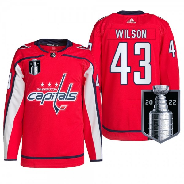Capitals Tom Wilson 2022 Stanley Cup Playoffs Red Jersey