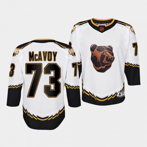 Youth Charlie McAvoy Bruins White Special Edition ...