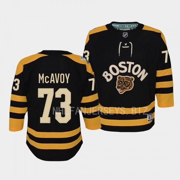 Boston Bruins Charlie McAvoy 2023 Winter Classic Black #73 Youth Jersey
